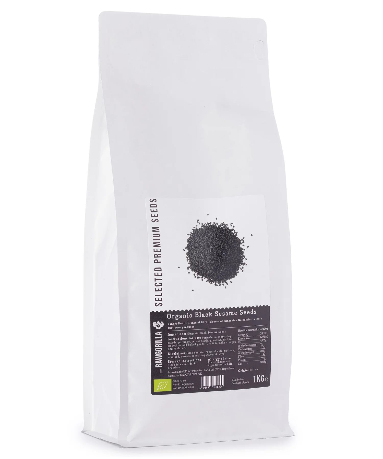 Organic Black Sesame Seeds - RAWGORILLA