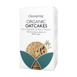 Org Oatcakes Sea Veg + Blk Pep