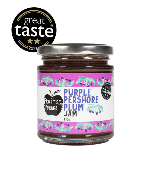 Purple Pershore Plum Jam - Fruits of the Forage - 210g