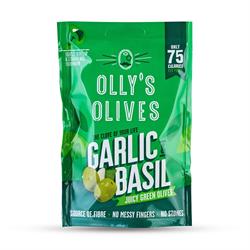 Garlic & Basil Green Olives