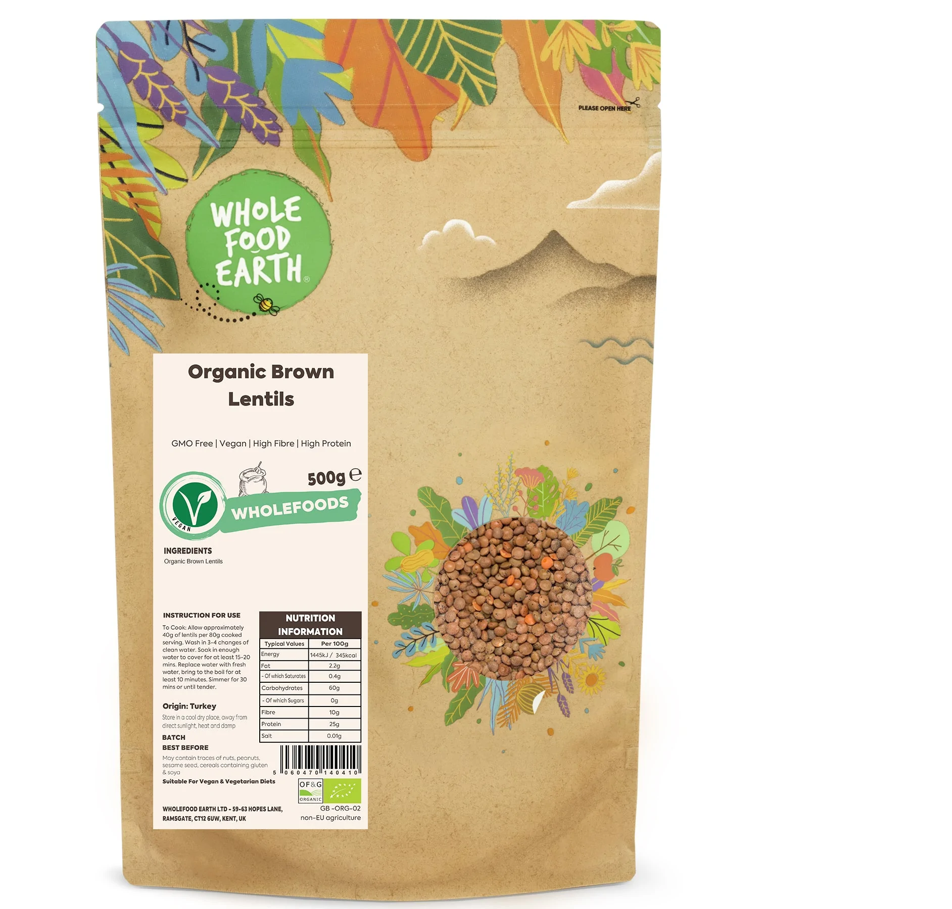 Organic Brown Lentils