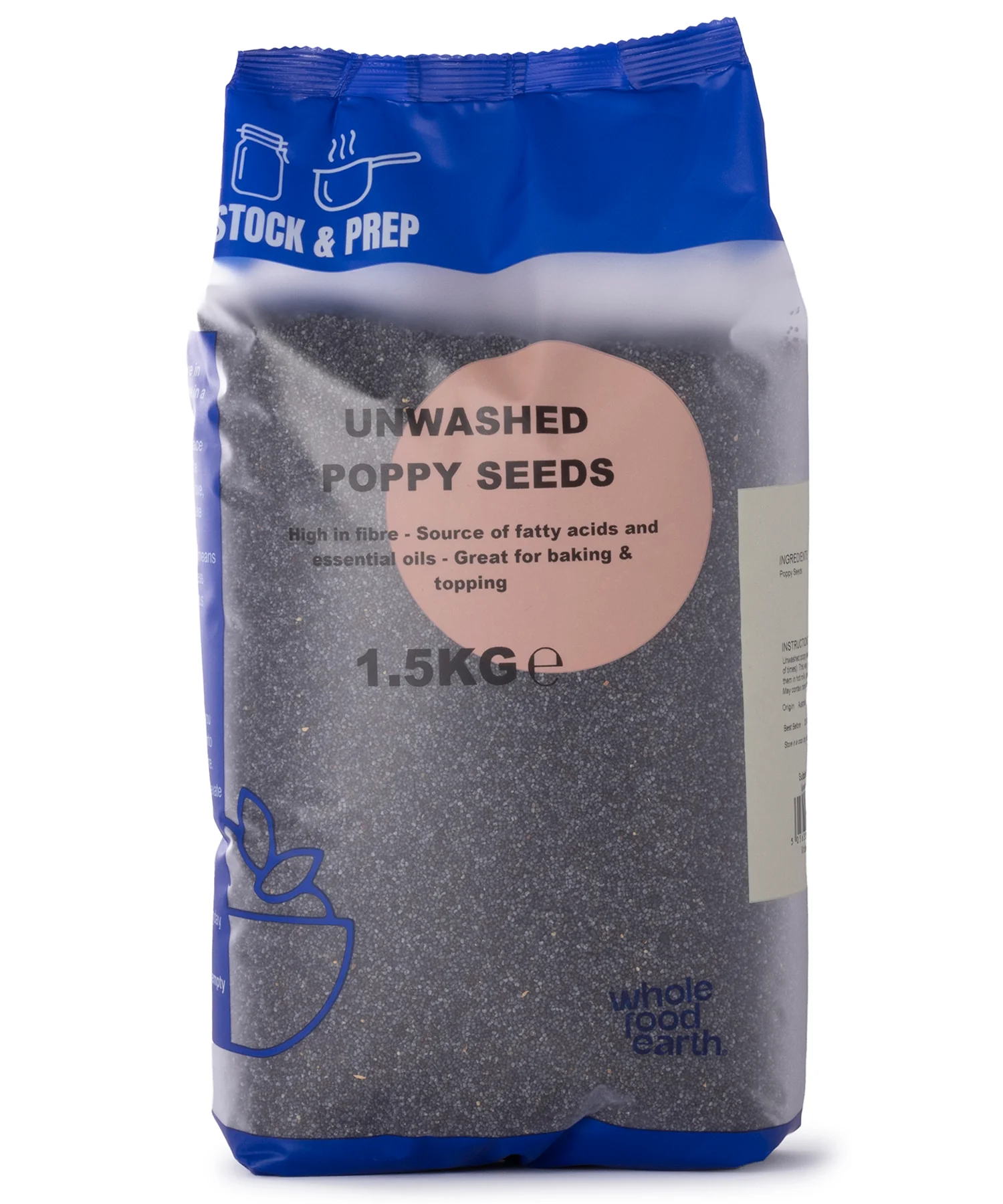 Unwashed Poppy Seeds - Stock & Prep - 1.