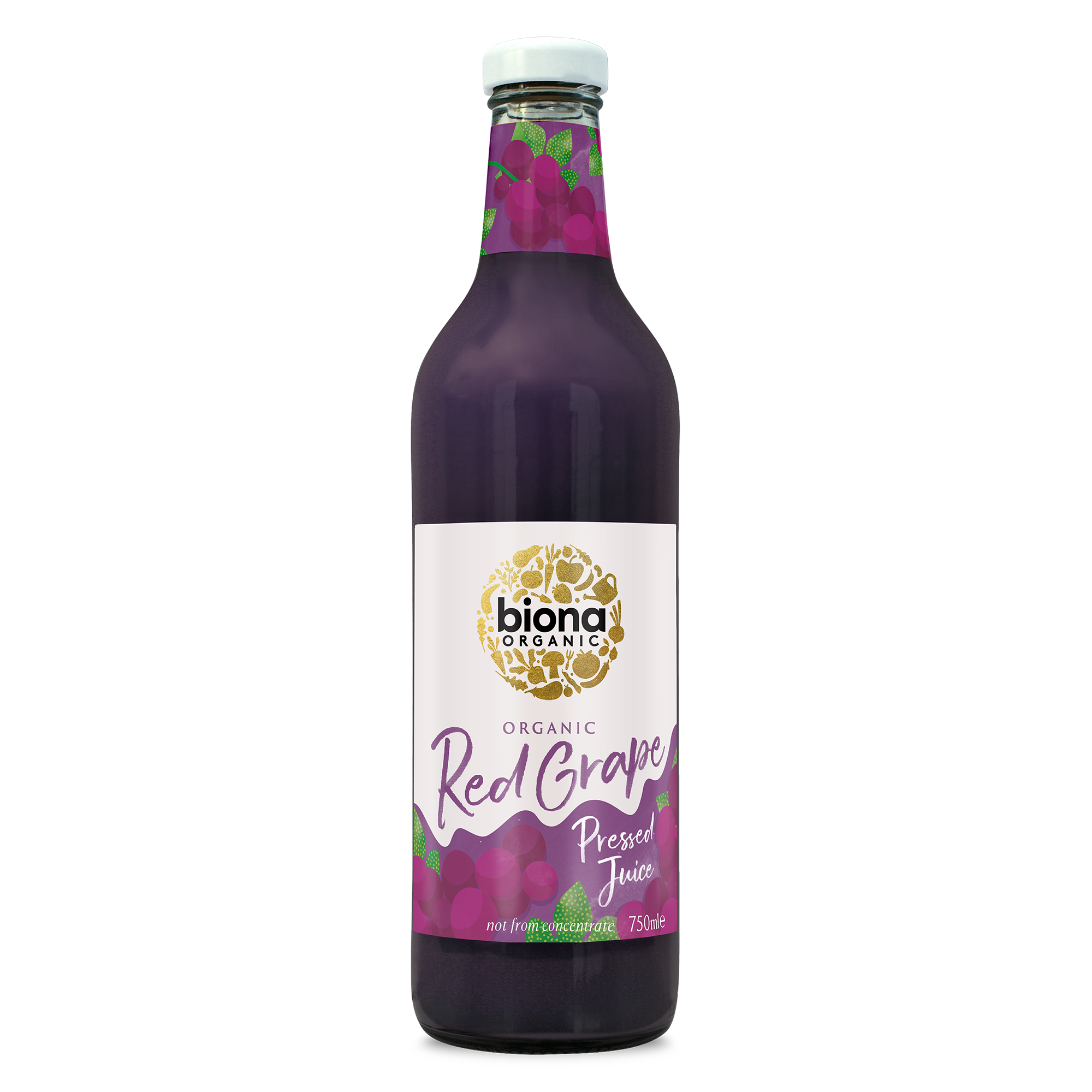 Organic Red Grape Juice - Pressed - 750ml - Biona