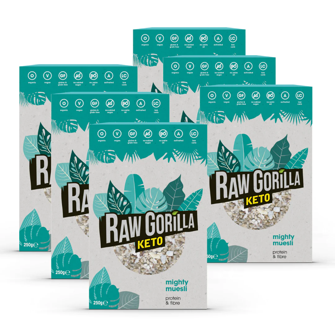 Organic Mighty Muesli Keto - - Raw Gorilla 6 pack