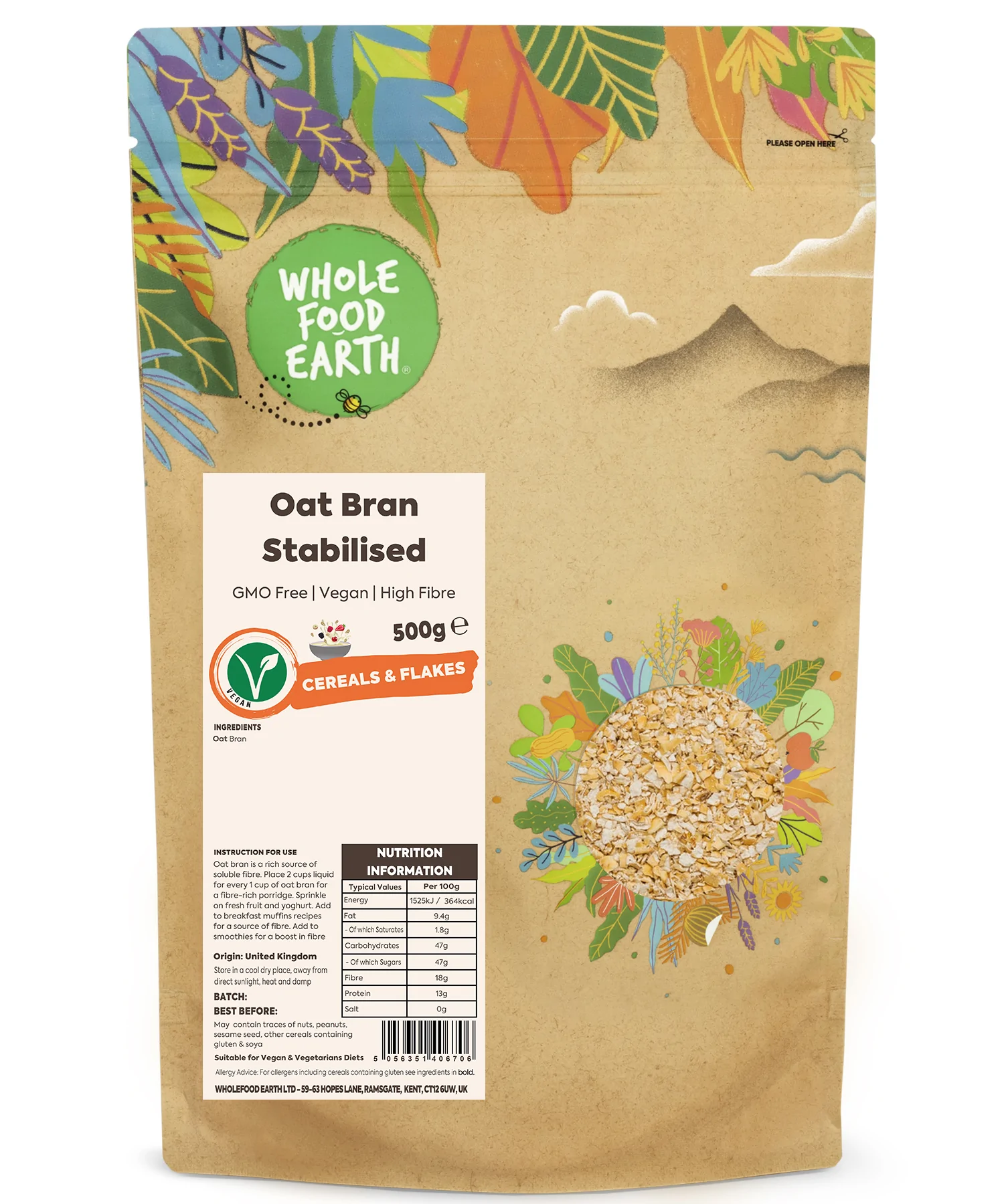 Oat Bran Stabilised