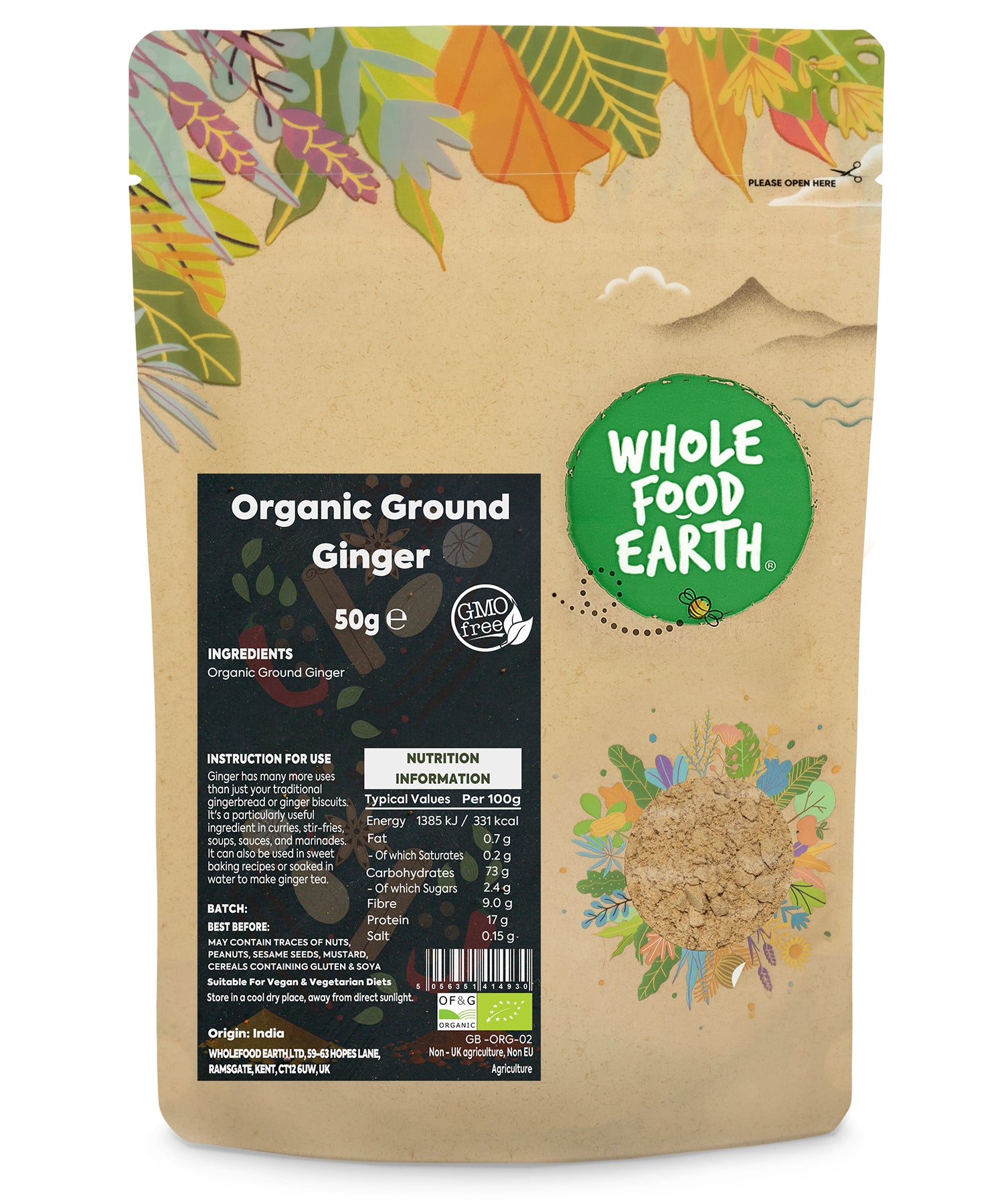 Organic Ground Ginger