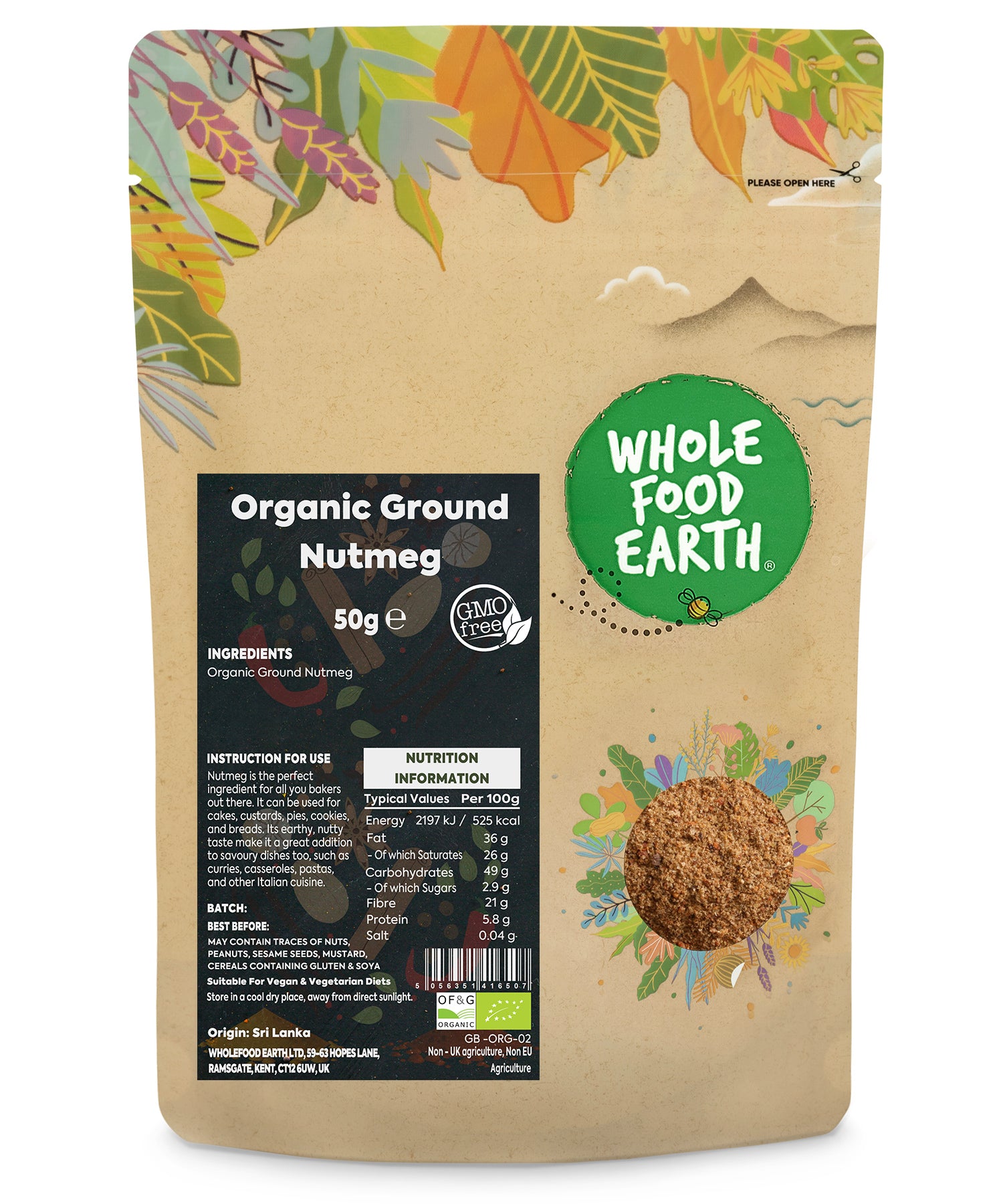 Organic Ground Nutmeg