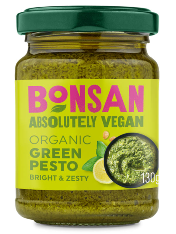 Organic Vegan Green Pesto - 130g - Bonsan