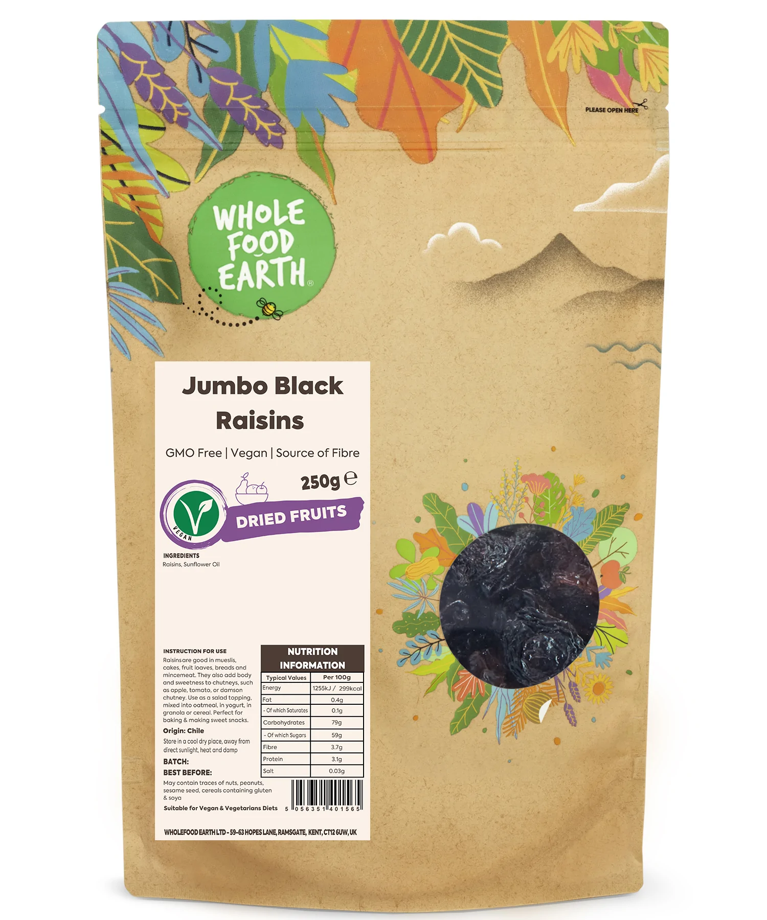 Jumbo Black Raisins