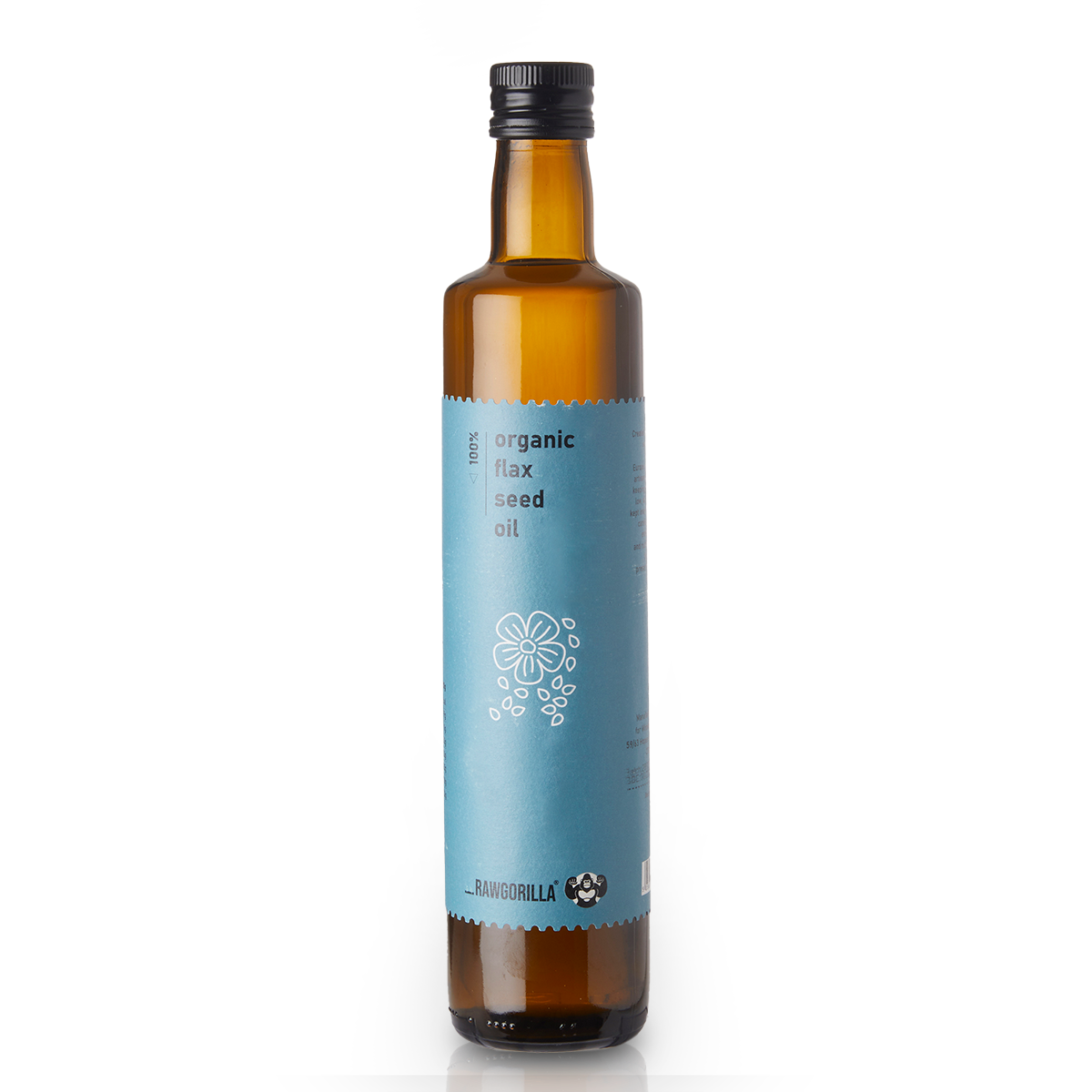 Cold Pressed Organic Flaxseed Oil - 500ml - RAWGORILLA