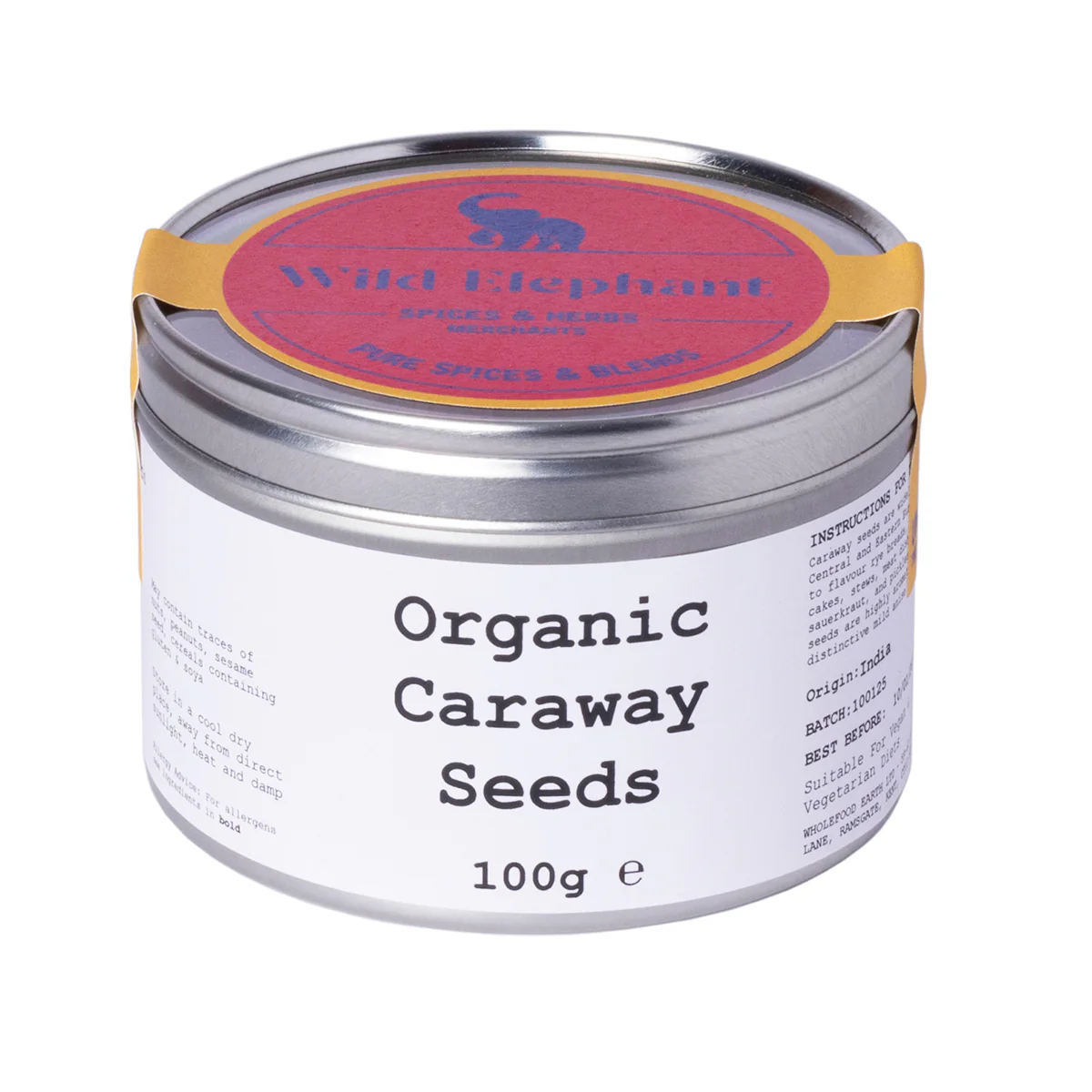 Organic Caraway Seeds - Wild Elephant