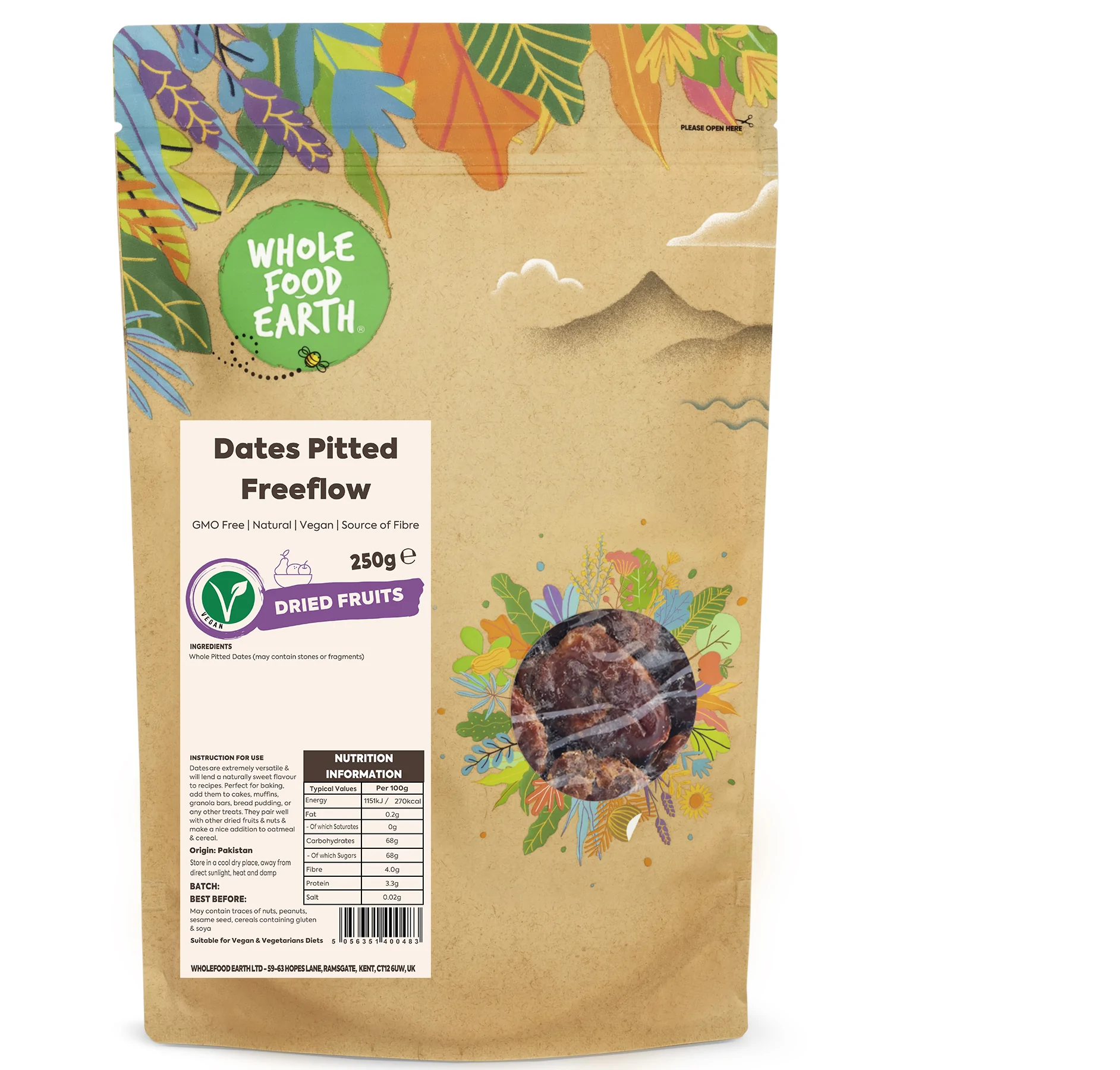 Dates Pitted Freeflow