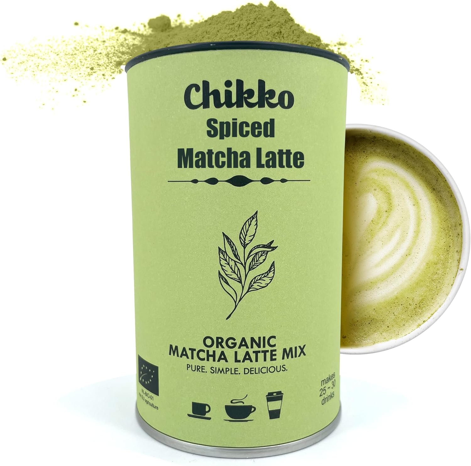 Organic Matcha Latte Mix - Chikko Not Coffee - 130g