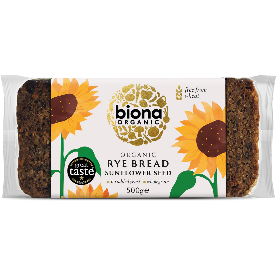 Organic Rye Bread - Sunflower Seed - 500g - Biona