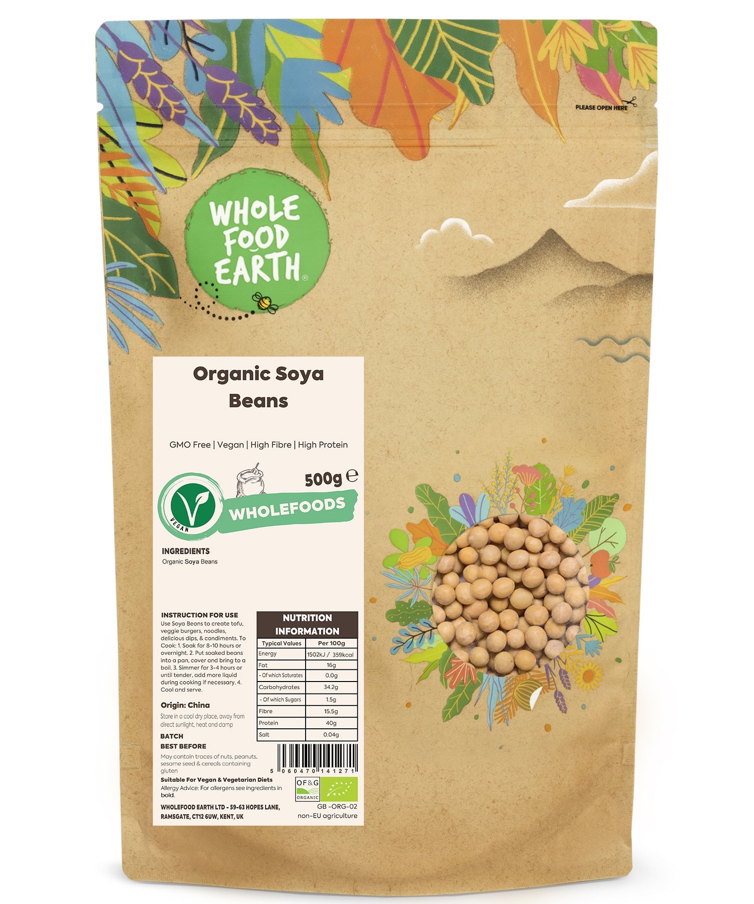 Organic Soya Beans