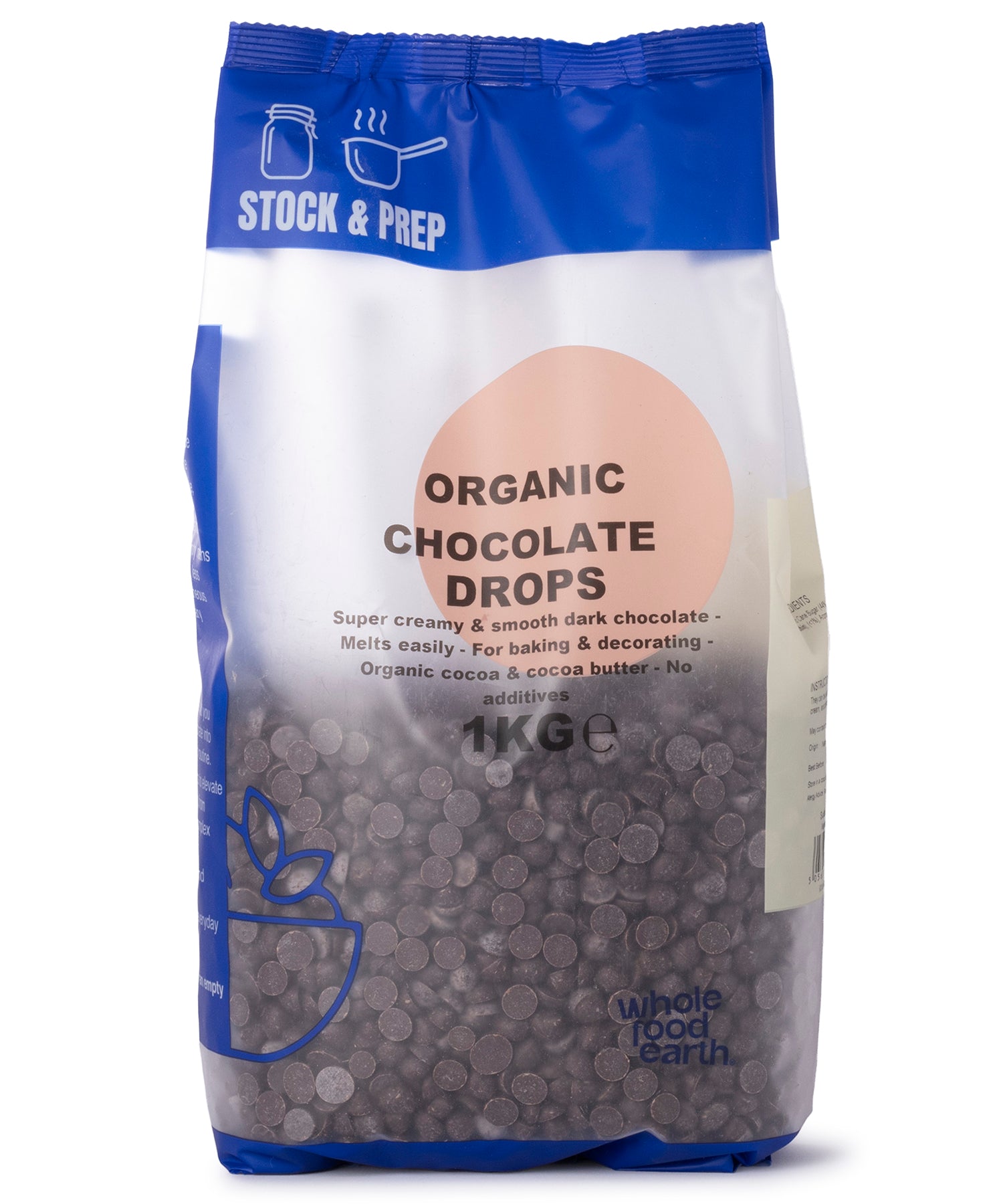 Organic Chocolate Drops - Stock & Prep - 1kg