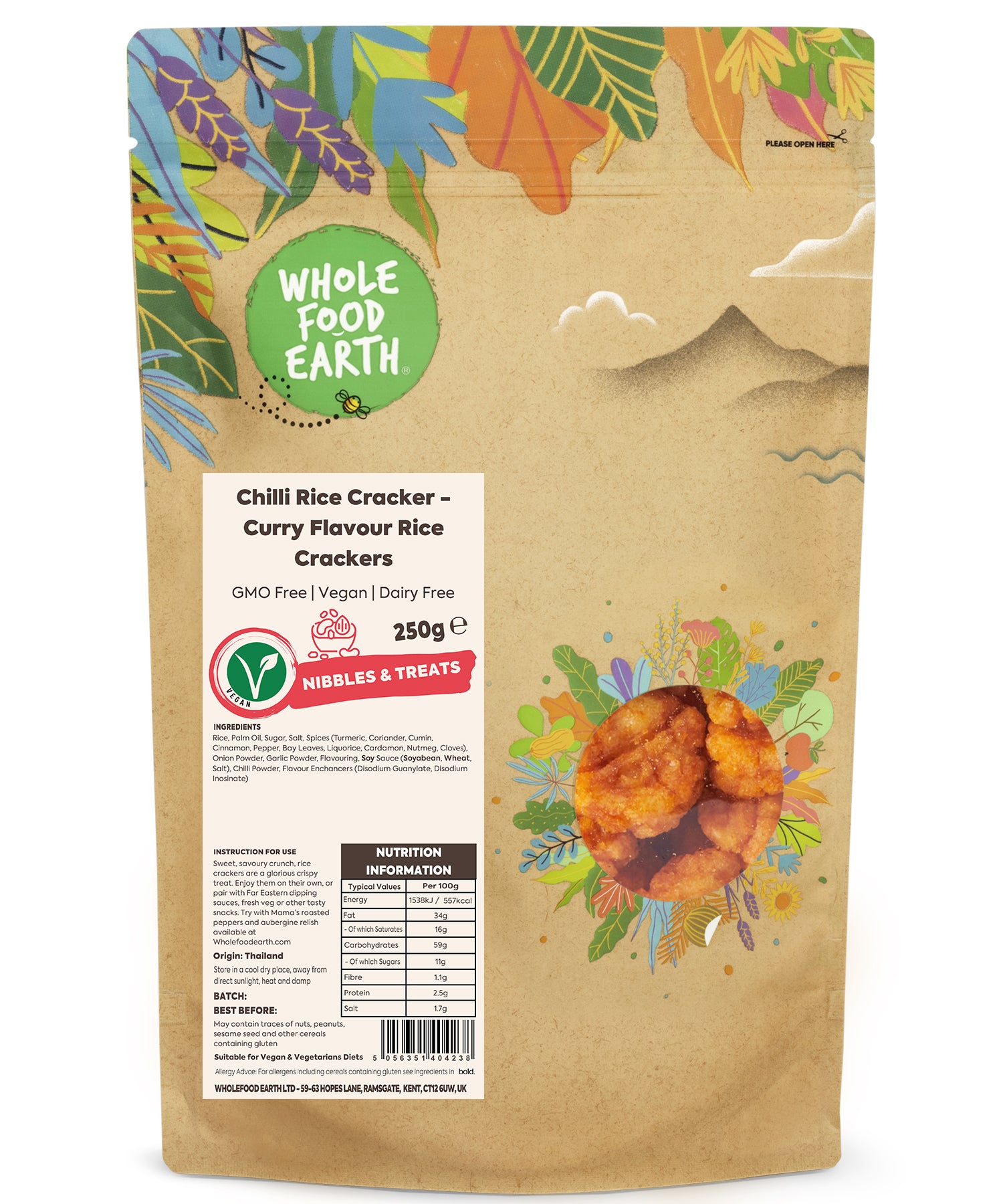 Chilli Rice Cracker - Curry Flavour Rice Crackers