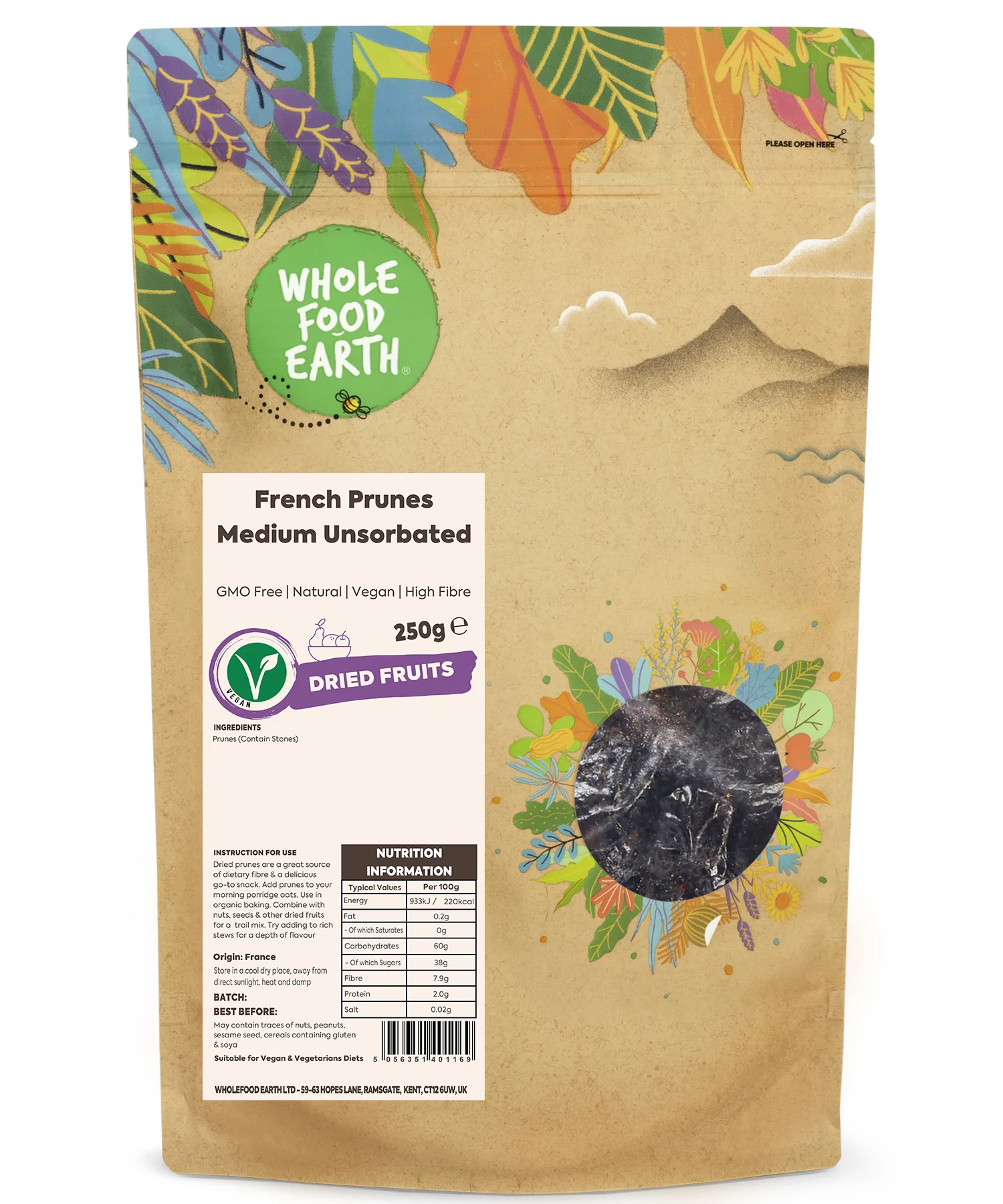 French Prunes Medium Unsorbated