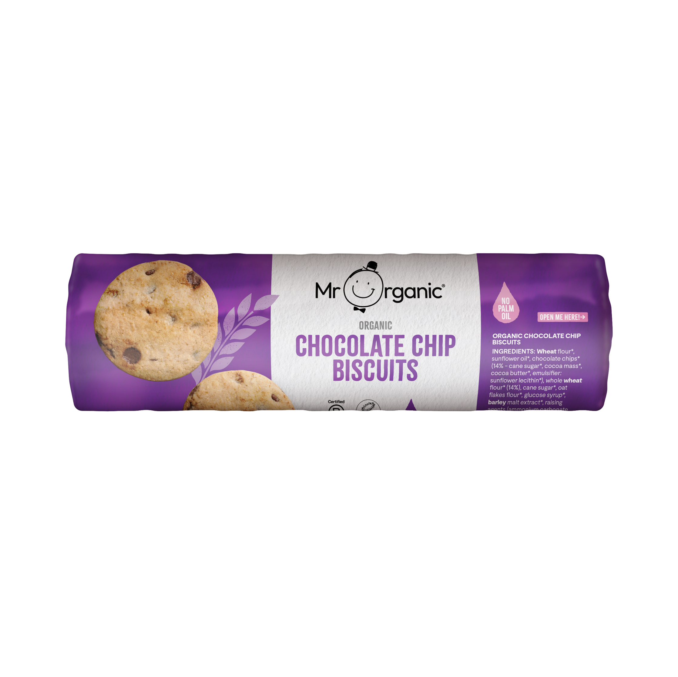 Mr Organic Choc Chip Digestive Biscuit
