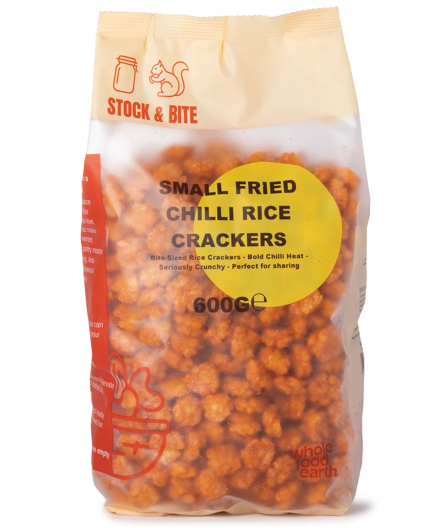 Small Fried Chilli Rice Crackers - Stock & Bite