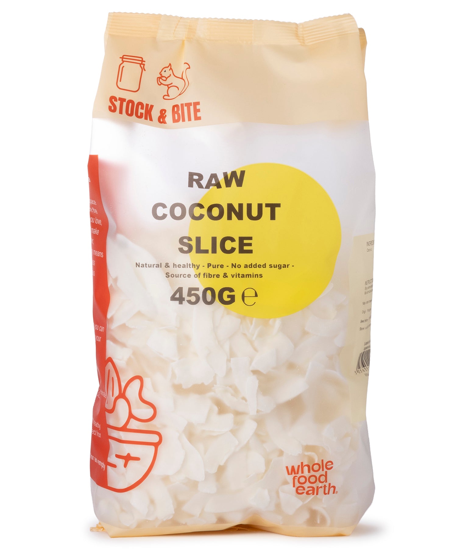 Raw Coconut Slice - Stock & Bite - 450g