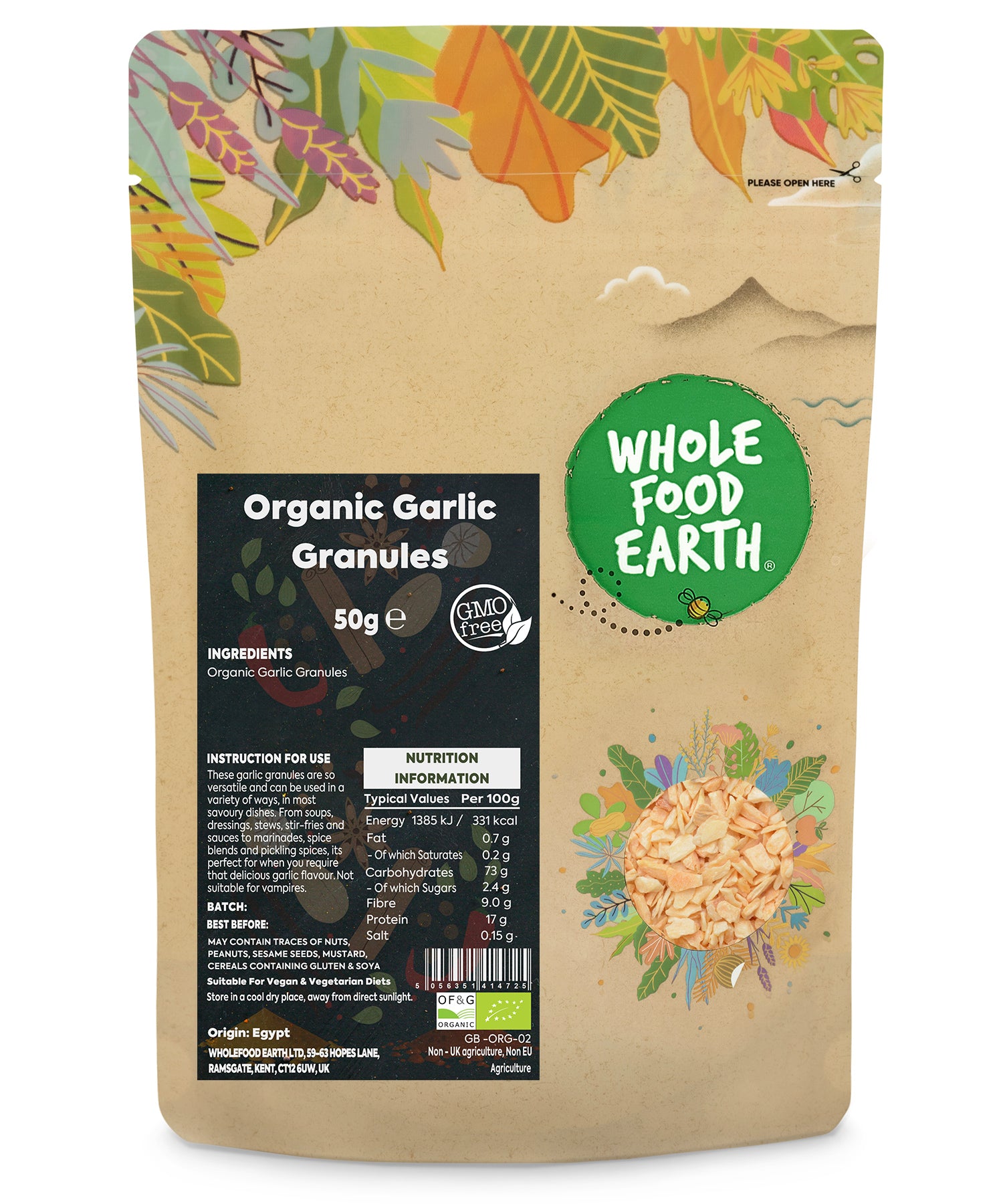 Organic Garlic Granules