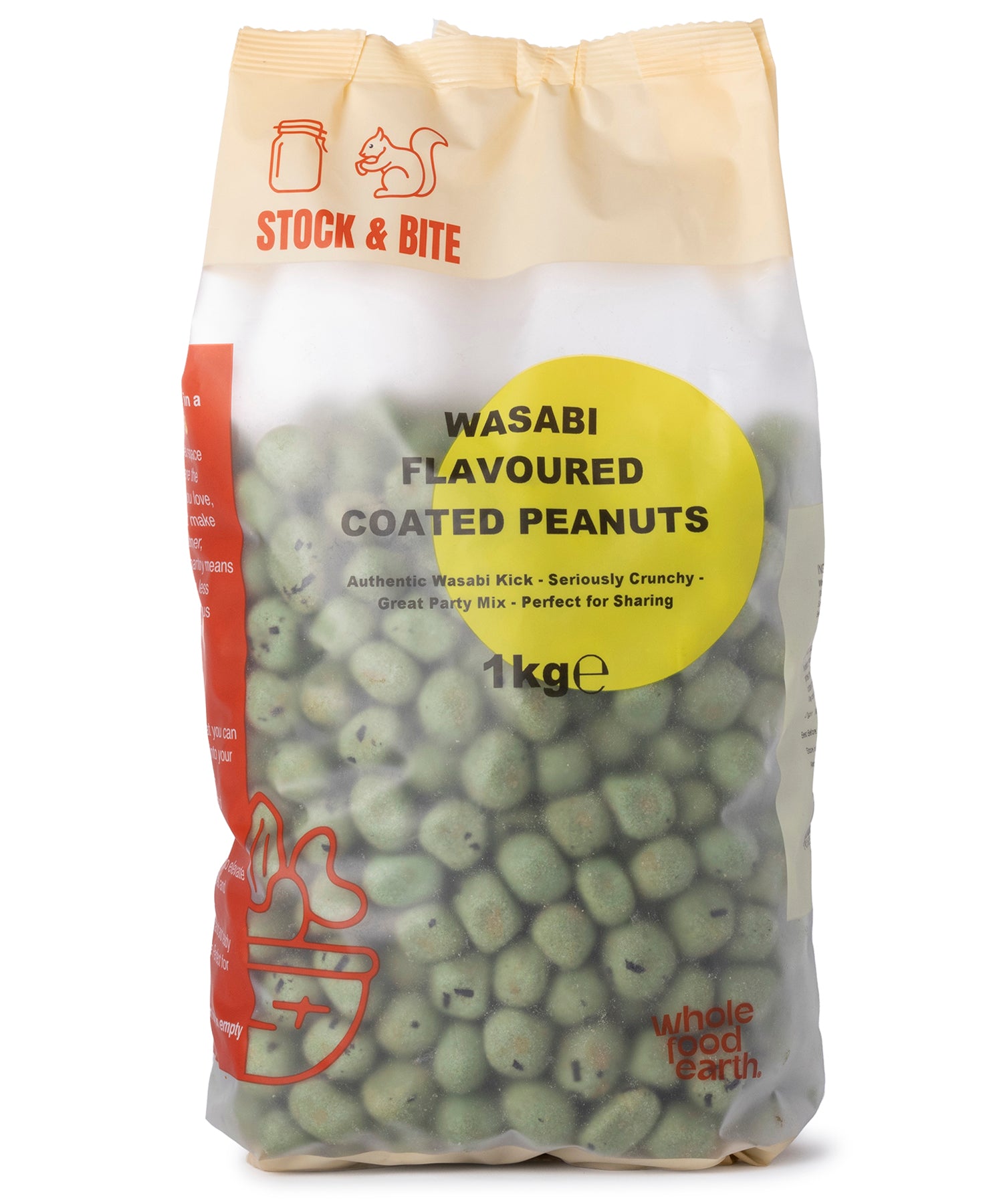 Wasabi Flavoured Coated Peanuts - Stock & Bite - 1kg