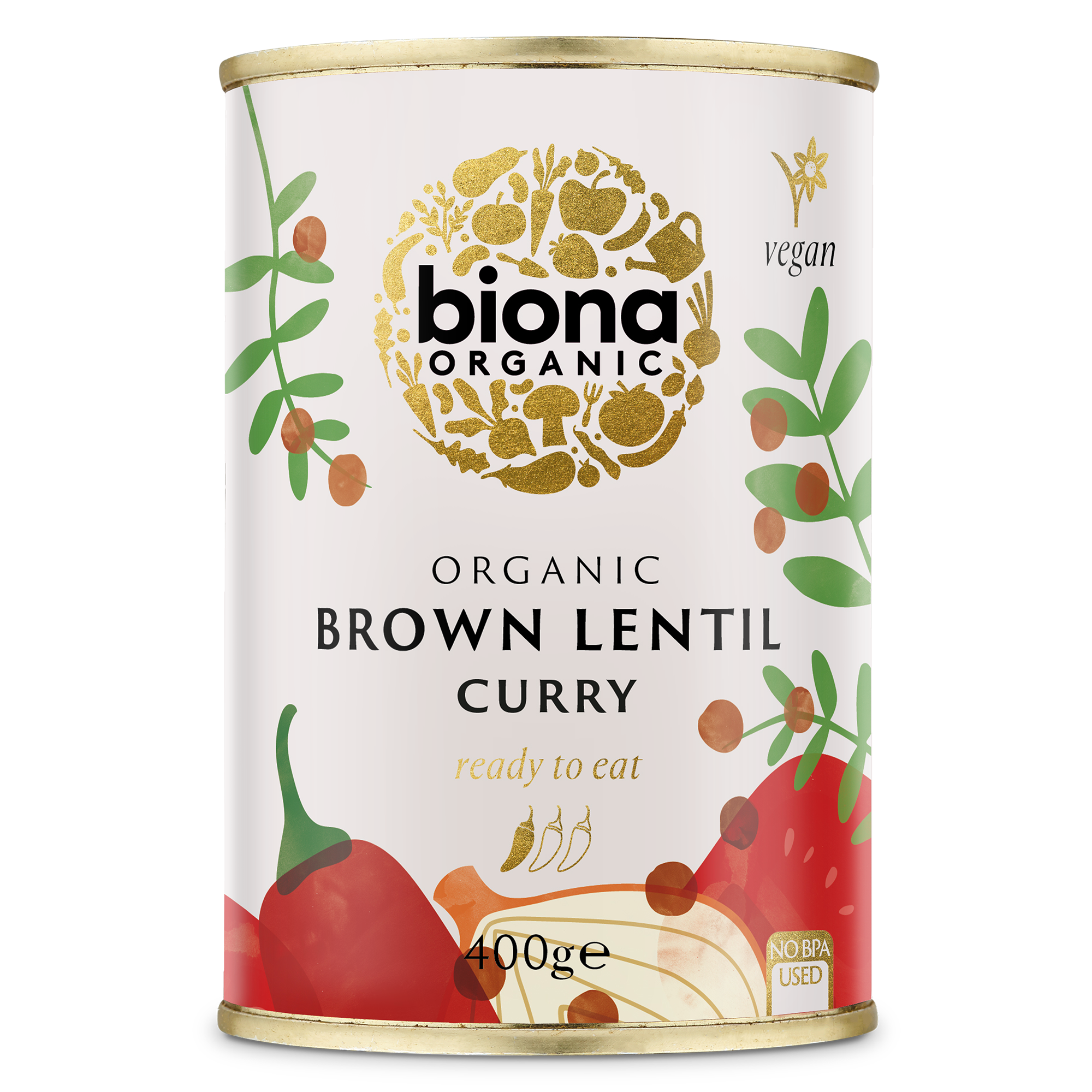 Organic Brown Lentil Curry - 400g - Biona
