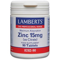 Zinc 15mg (as Citrate)