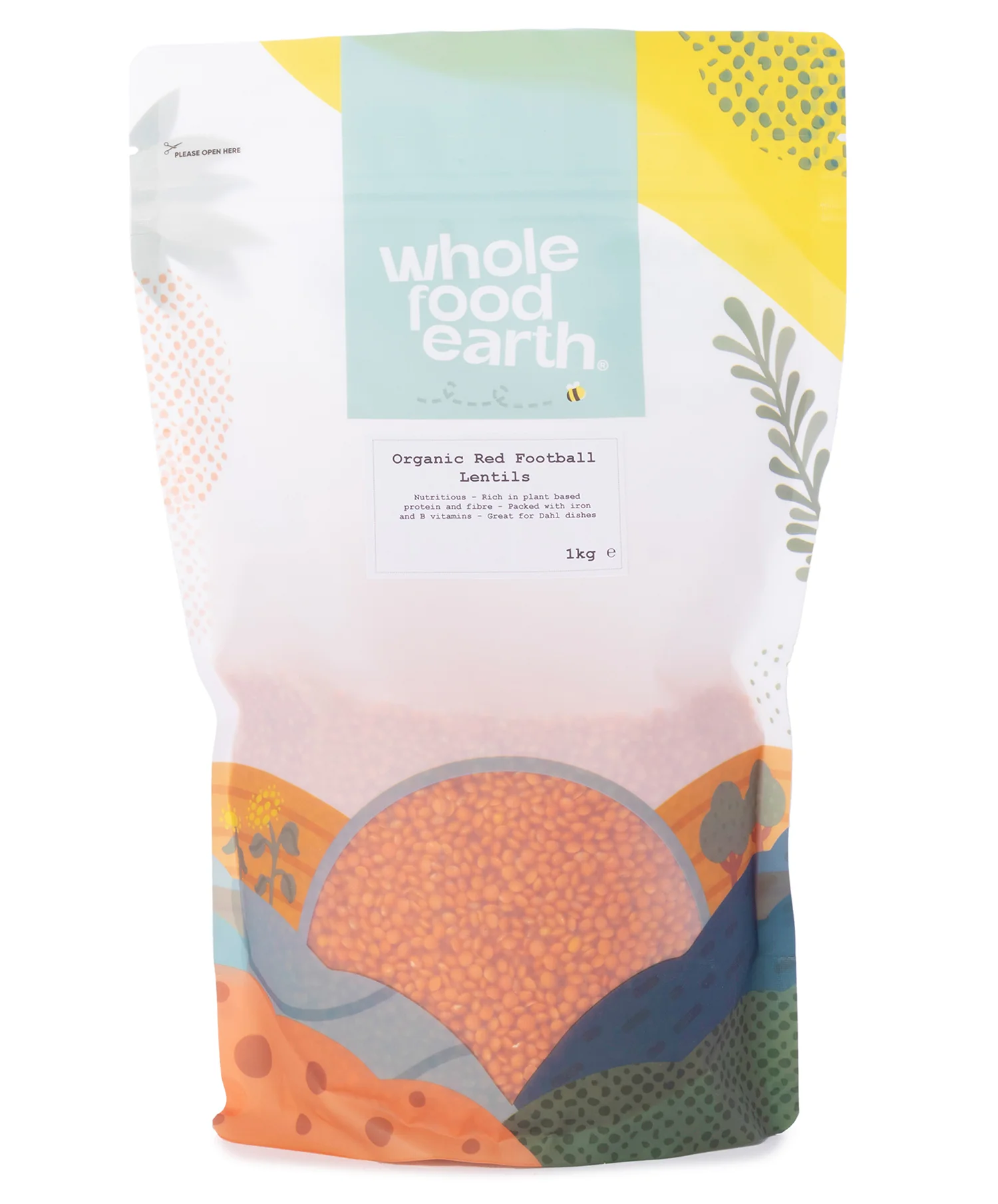 Organic Red Football Lentils