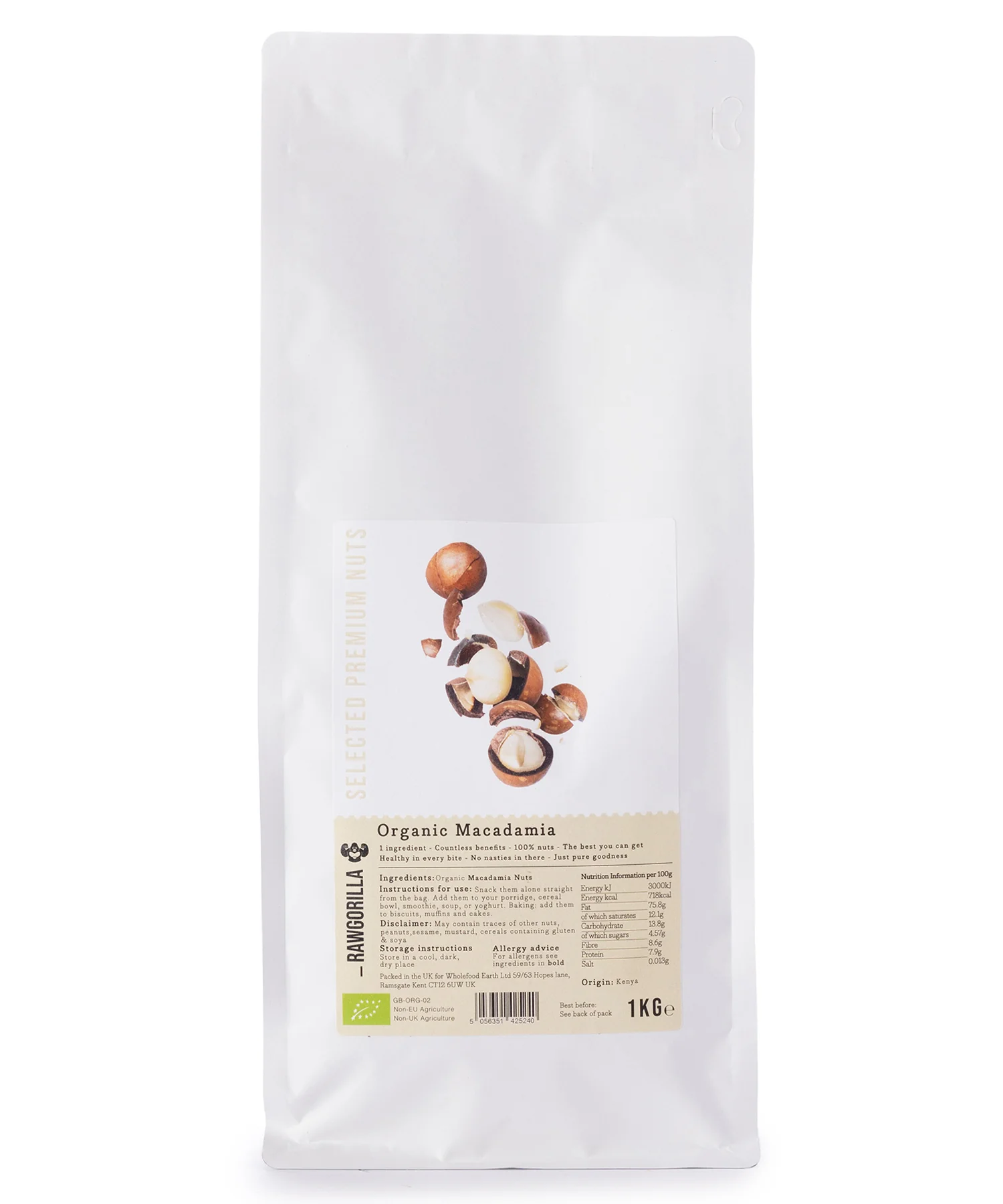 Organic Macadamia Nuts - RAWGORILLA