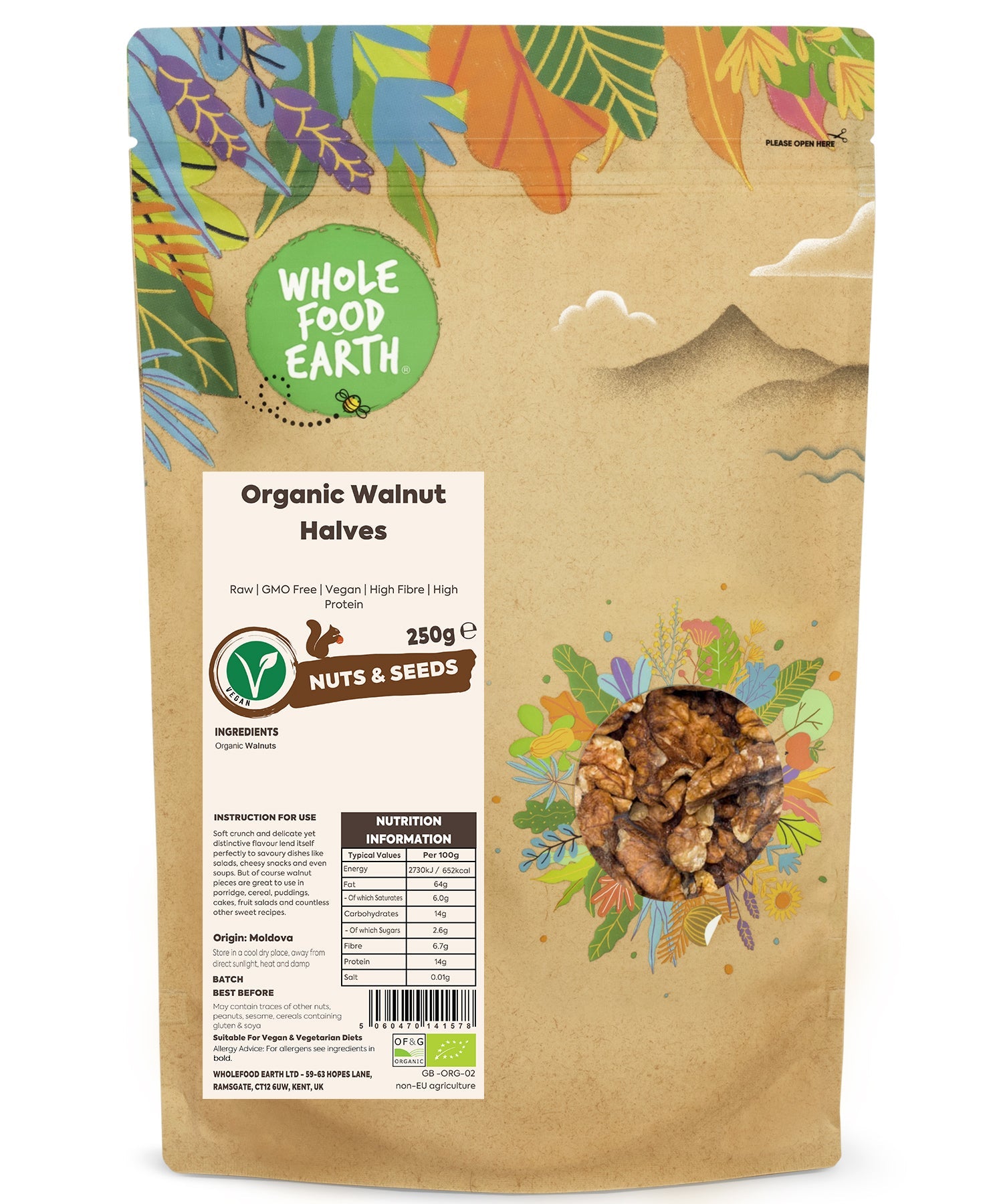 Organic Walnut Halves