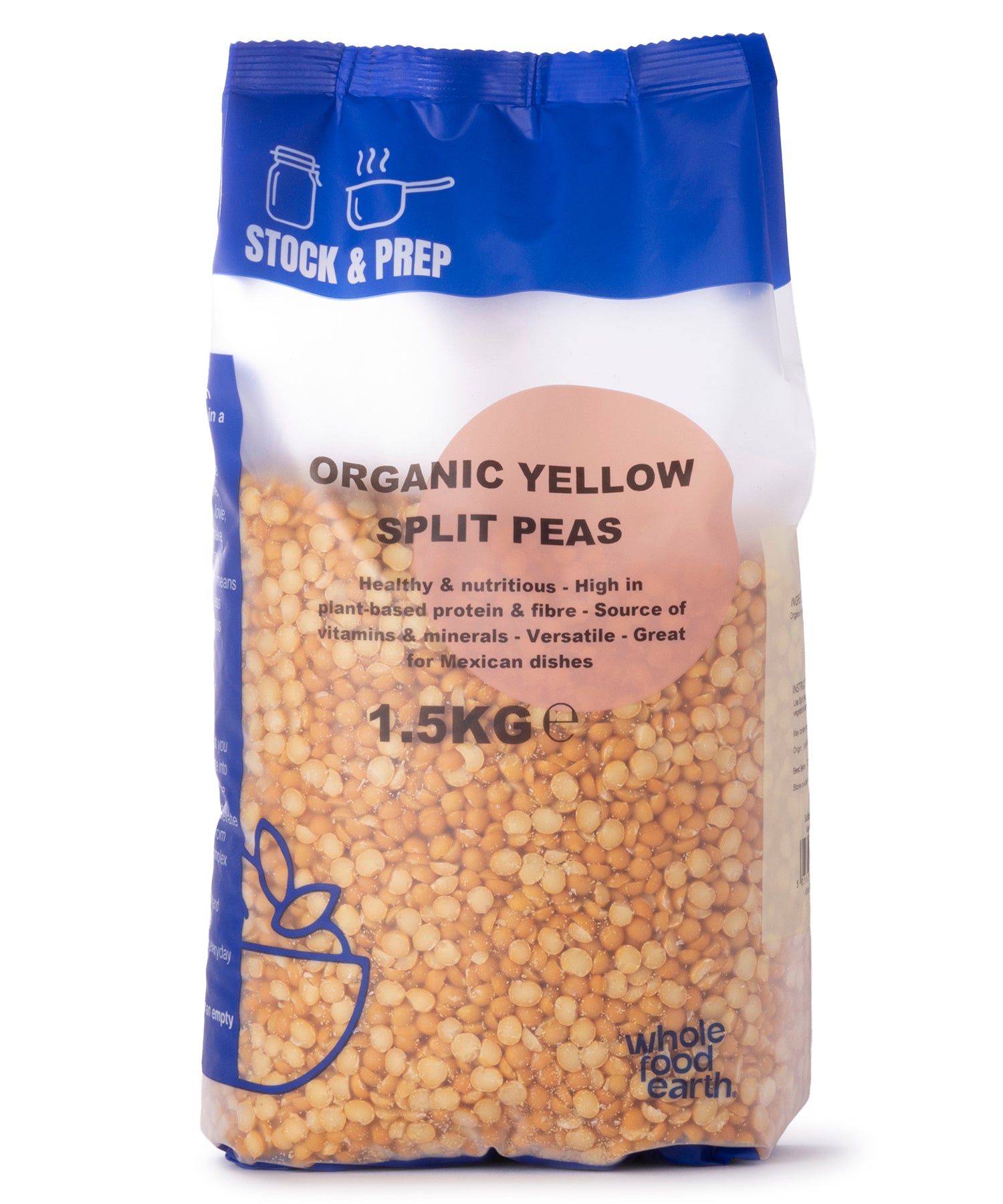 Organic Yellow Split Peas - Stock & Prep - 1.5kg