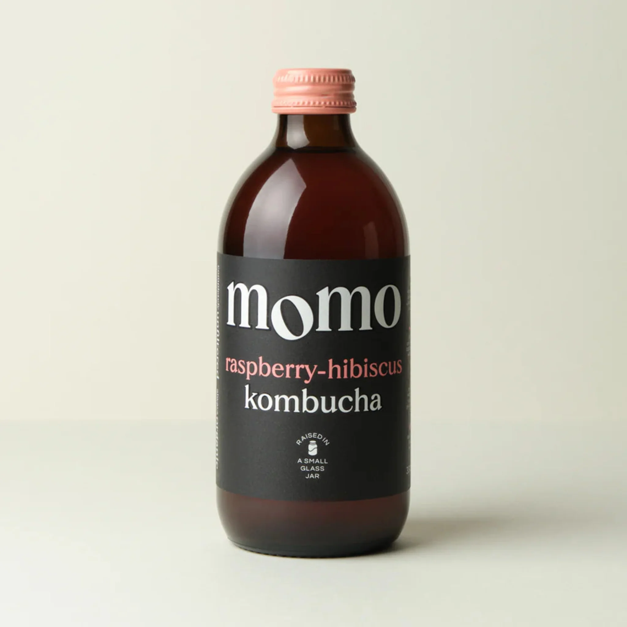 Organic Raspberry Hibiscus Kombucha - Momo Kombucha - 330ml
