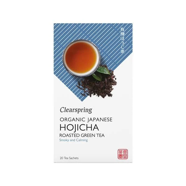 Organic Hojicha Japanese Roasted Green Tea - Clearspring - 20 bags