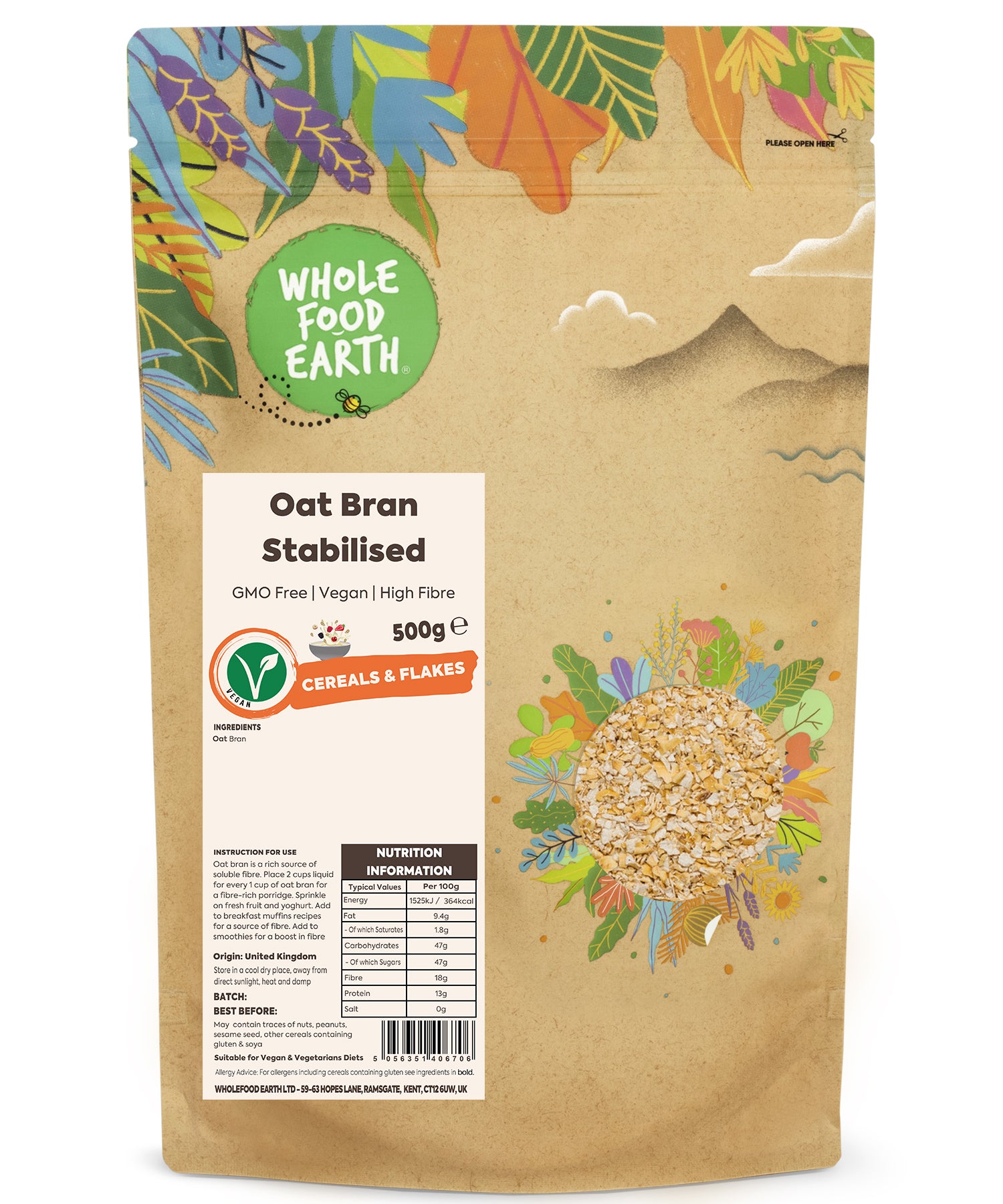 Oat Bran Stabilised
