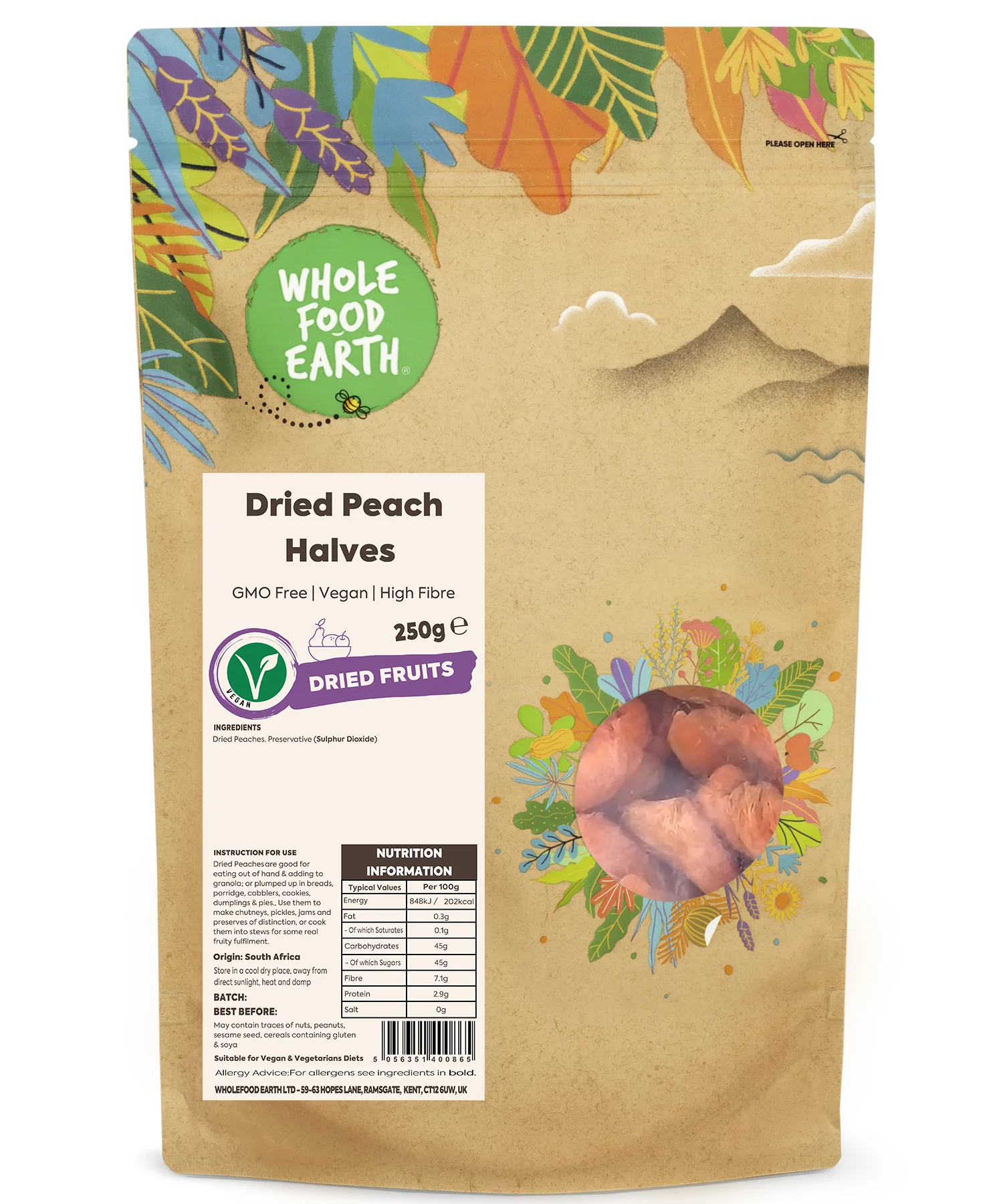 Dried Peach Halves