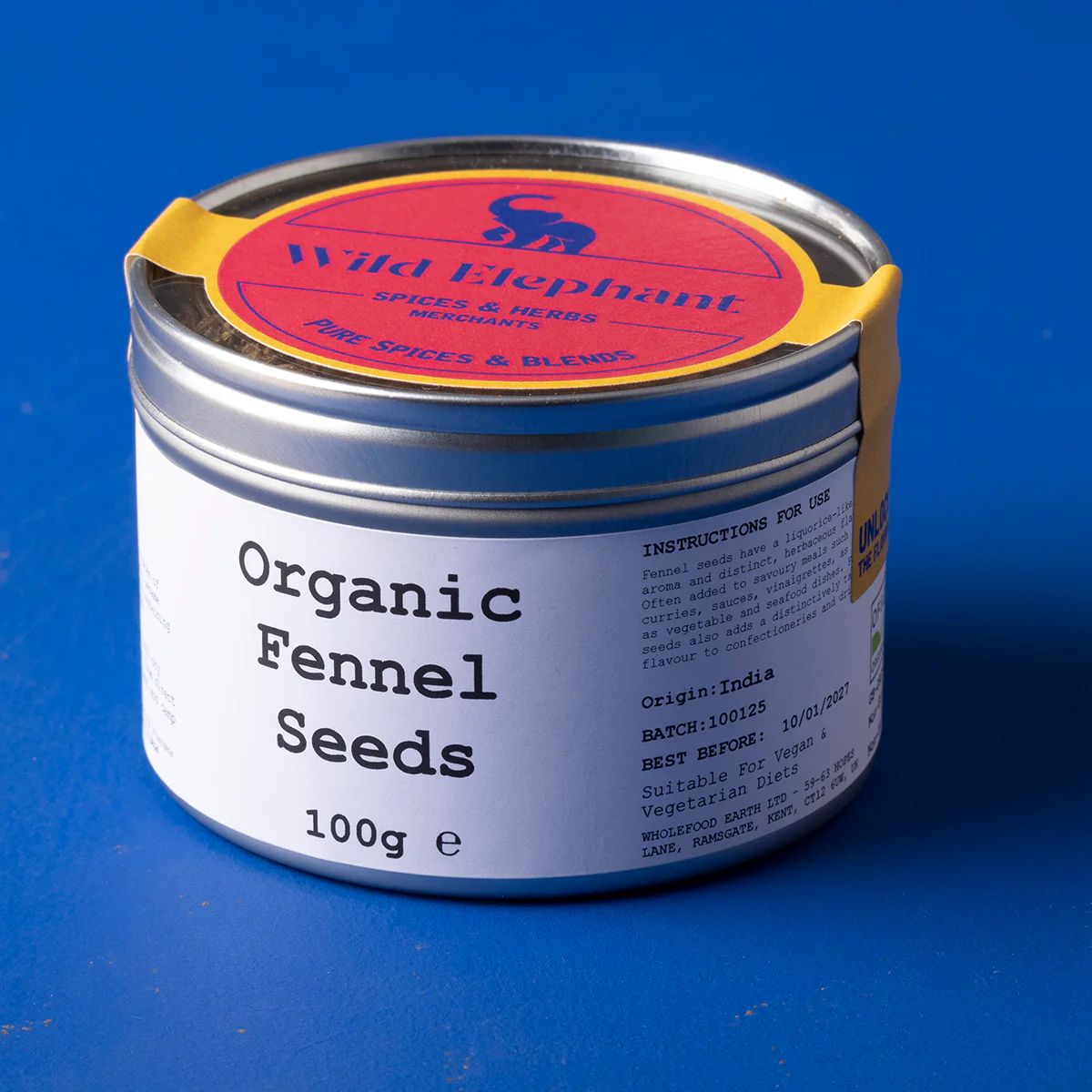 Organic Fennel Seeds - Wild Elephant