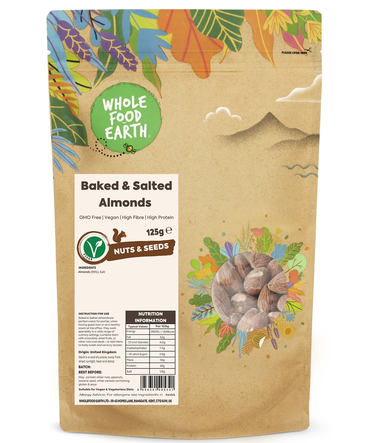Roasted & Salted Almonds (Baked)