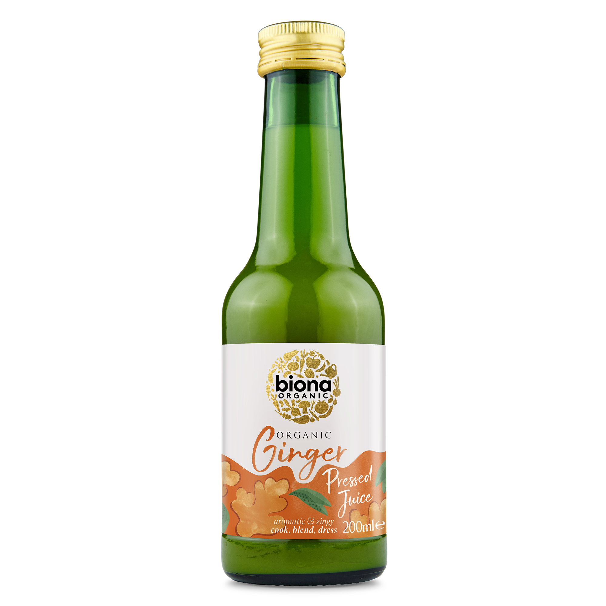 Organic Ginger Juice Organic - Cook-Blend -Dress - 200ml - Biona