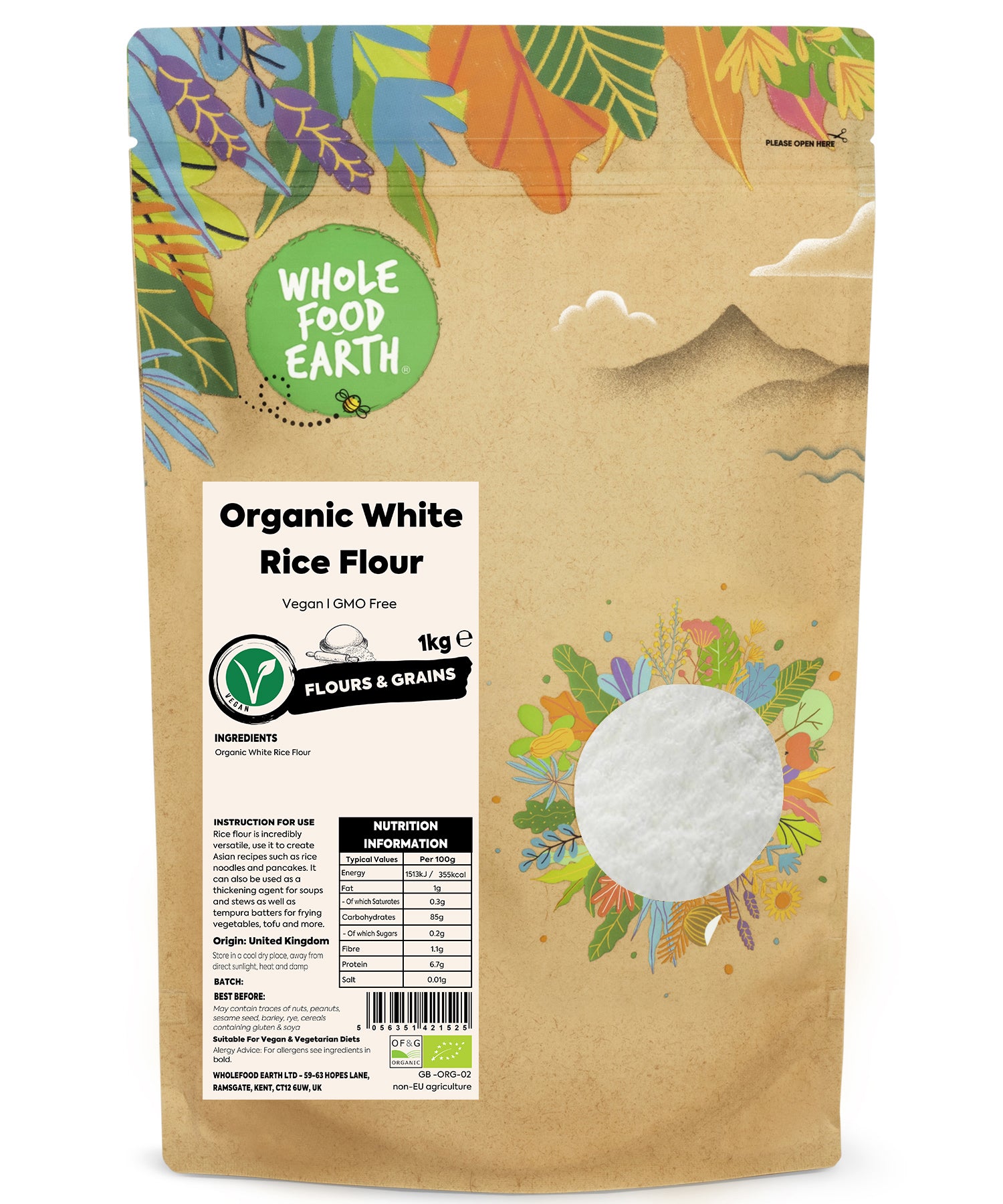 Organic White Rice Flour