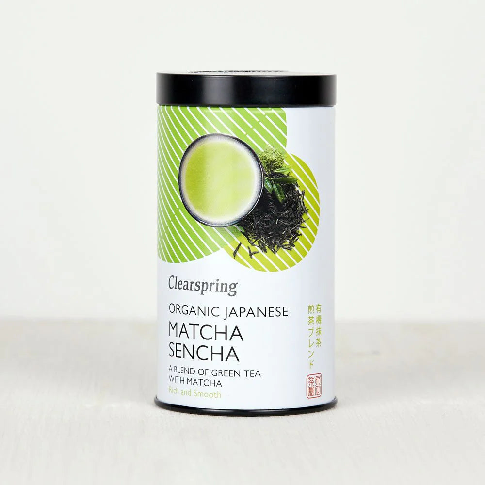 Organic Japanese Matcha Sencha Loose Tea - Clearspring - 85g