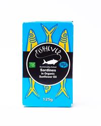 Whole Sardines in Org S/F Oil