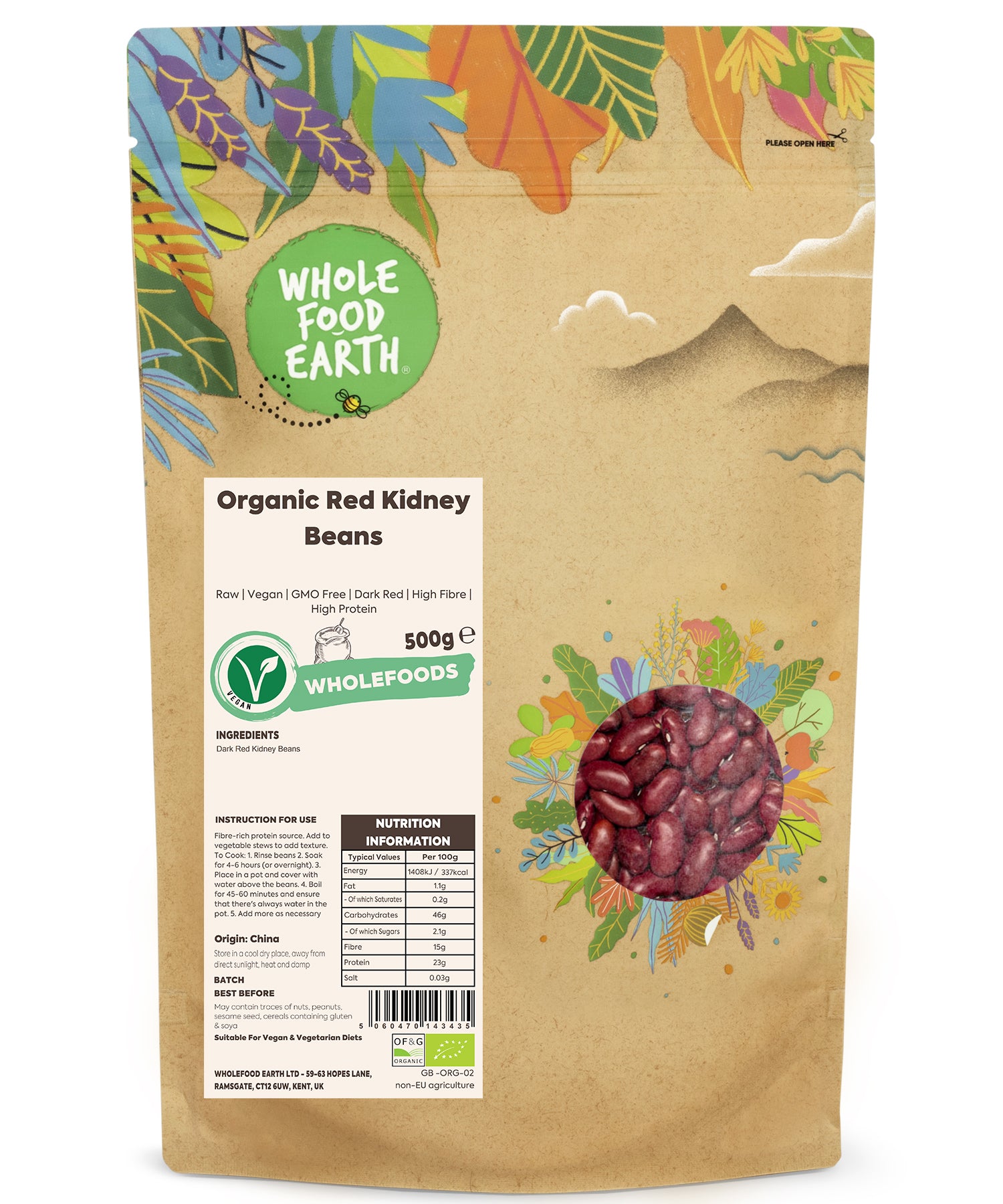 Organic Red Kidney Beans |