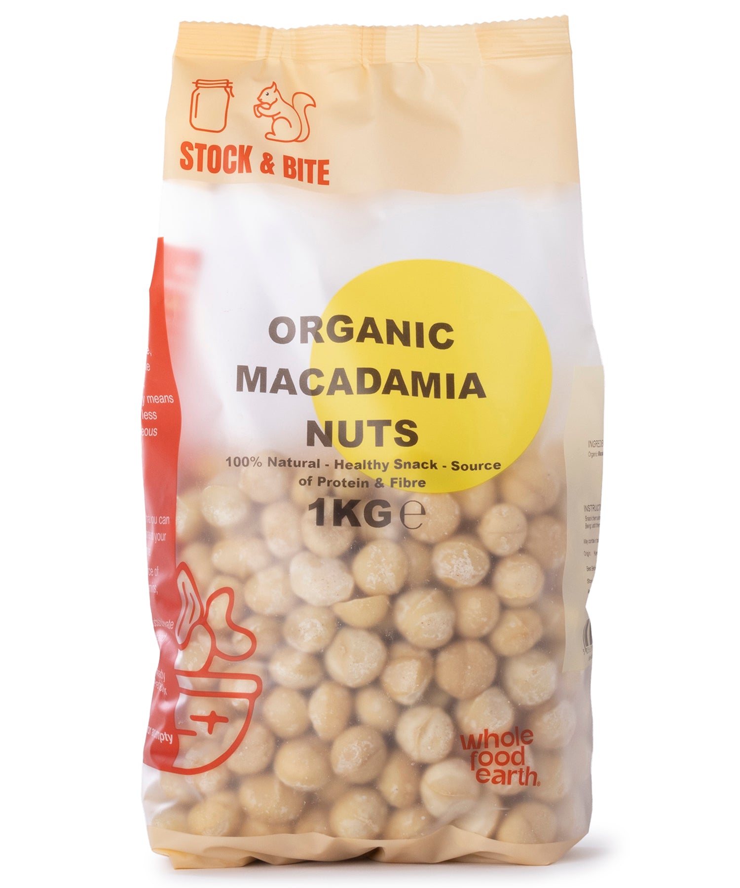 Organic Macadamia Nuts - Stock & Bite - 1kg
