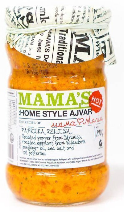 Mama's: Ajvar Hot Roasted Red Pepper Spread - 290g