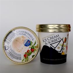 Strawberry & Cream Ice Cream