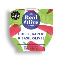 Chilli Garlic and Basil Olives
