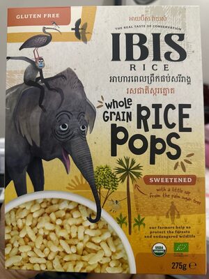 Wholegrain Rice Pops Sweetened