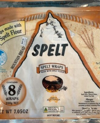 Mountain Bread Spelt Wraps